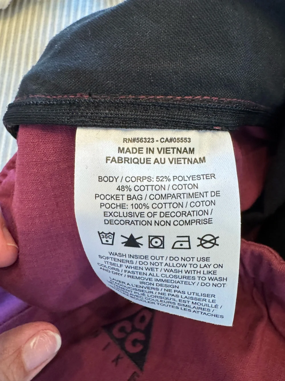 Nike ACG Men's Trail Pants Night Maroon Burgundy Size XL CV0660-681